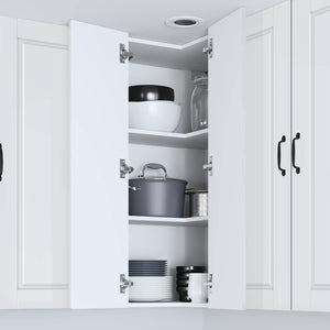 Hochglanz Küchenschrank Weiß 57x57x100cm