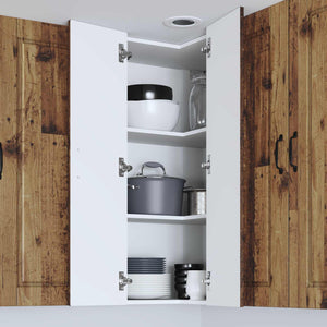 vidaXL Meuble de cuisine avec étagère Bois de récupération 57 x 57 x 100 cm Bois d'ingénierie
