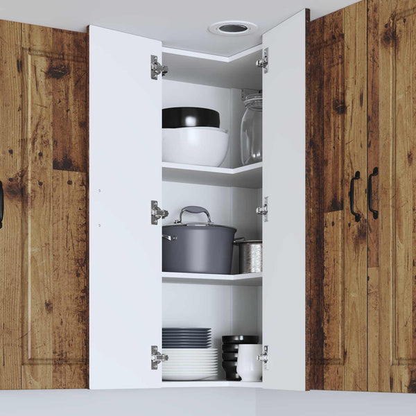 vidaXL Meuble de cuisine avec étagère Bois de récupération 57 x 57 x 100 cm Bois d'ingénierie