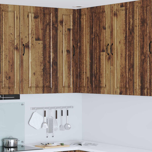 vidaXL Meuble de cuisine avec étagère Bois de récupération 57 x 57 x 100 cm Bois d'ingénierie