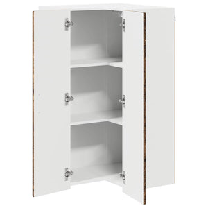 vidaXL Meuble de cuisine avec étagère Bois de récupération 57 x 57 x 100 cm Bois d'ingénierie