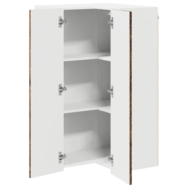 vidaXL Meuble de cuisine avec étagère Bois de récupération 57 x 57 x 100 cm Bois d'ingénierie