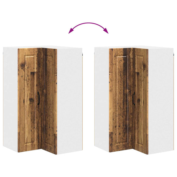 vidaXL Meuble de cuisine avec étagère Bois de récupération 57 x 57 x 100 cm Bois d'ingénierie