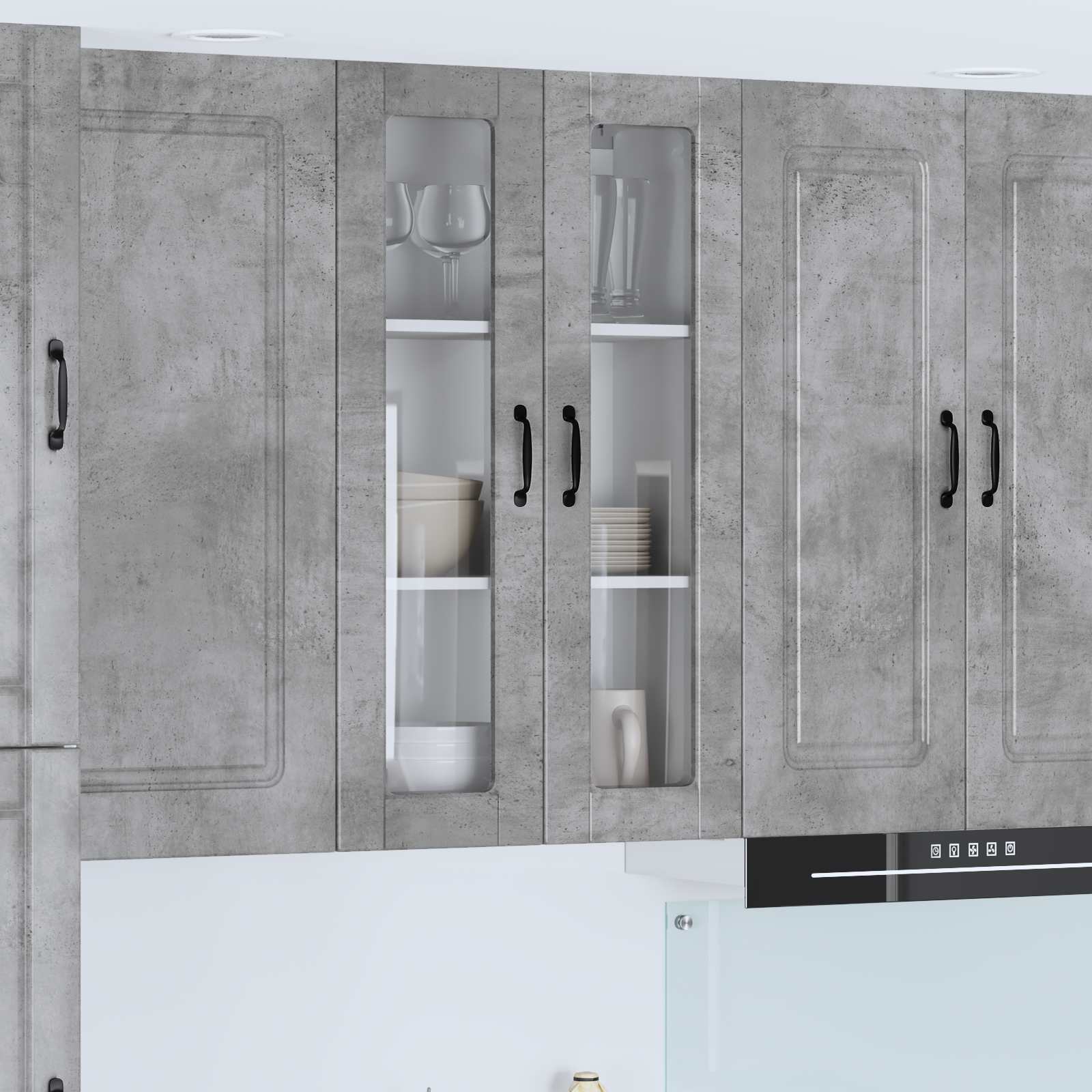 Küchenschrank Beton Grau 60x31x100cm