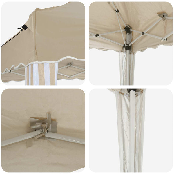 Pop-Up Partyzelt Creme 195x195 cm
