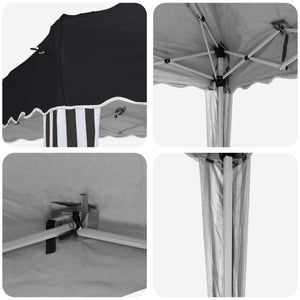 Pop-up Partyzelt Anthrazit 195x195cm Oxford