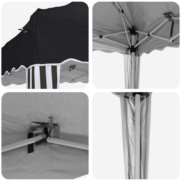 Pop-up Partyzelt Anthrazit 195x195cm Oxford