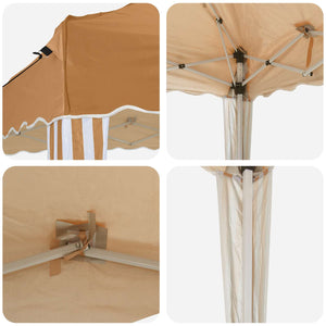 Pop-up Partyzelt Beige 195x195cm Oxford