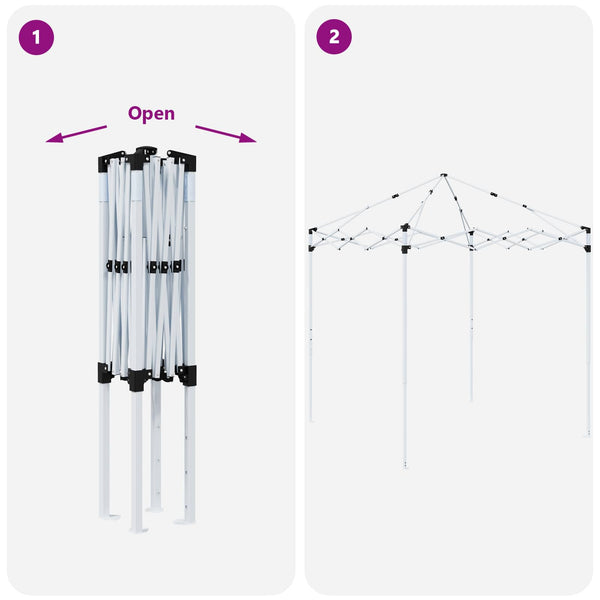 Pop-Up Partyzelt Taupe 195x195 cm