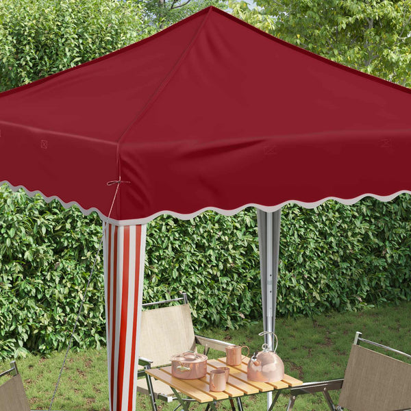 Pop-up Partyzelt Bordeauxrot 195x195cm