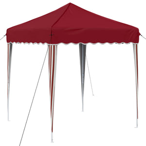 Pop-up Partyzelt Bordeauxrot 195x195cm