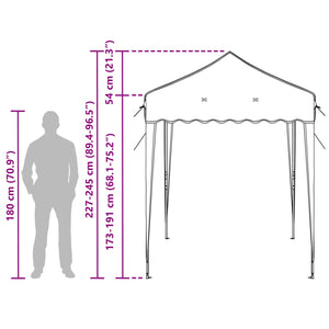 Pop-up Partyzelt Bordeauxrot 195x195cm