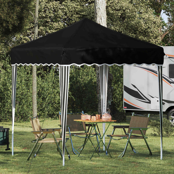 Pop-up Partyzelt Schwarz 195x195 cm
