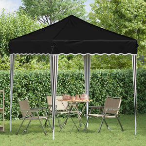 Pop-up Partyzelt Schwarz 195x195 cm