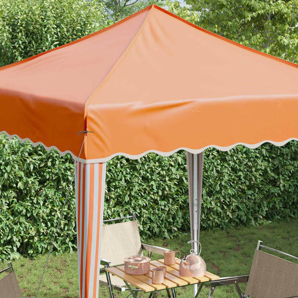 vidaXL Tonnelle pop-up de réception orange 195 x 195 x 245 cm en tissu Oxford