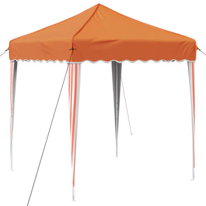 vidaXL Tonnelle pop-up de réception orange 195 x 195 x 245 cm en tissu Oxford