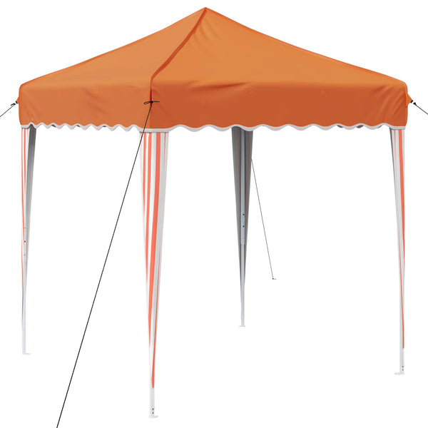 vidaXL Tonnelle pop-up de réception orange 195 x 195 x 245 cm en tissu Oxford