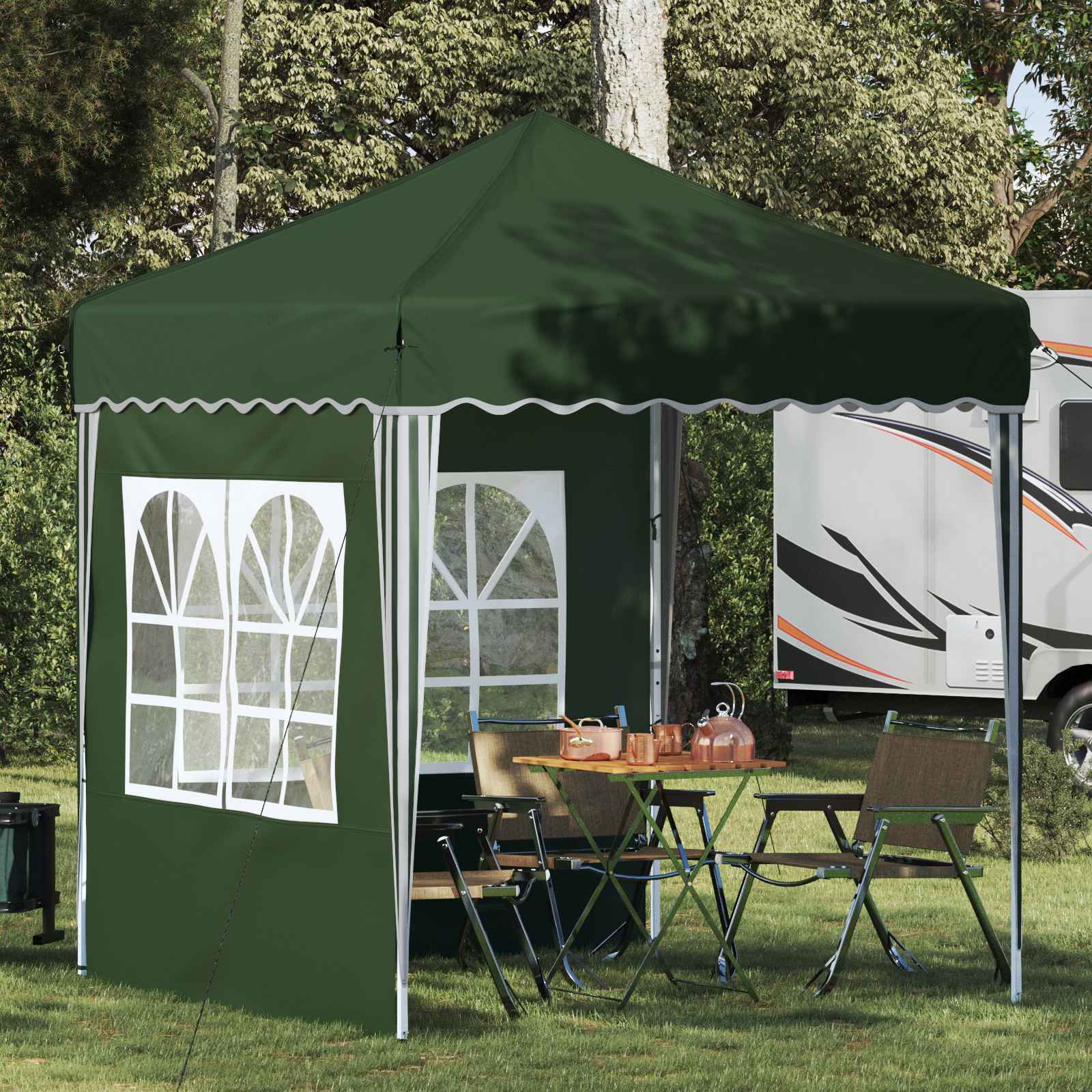 Pop-up Partyzelt Grün 195x195 cm