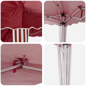 Pop-up Partyzelt Bordeauxrot 195x195 cm