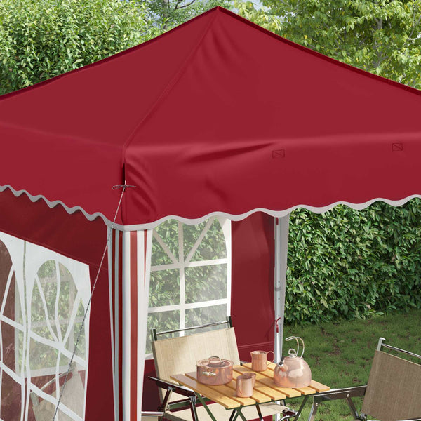 Pop-up Partyzelt Bordeauxrot 195x195 cm