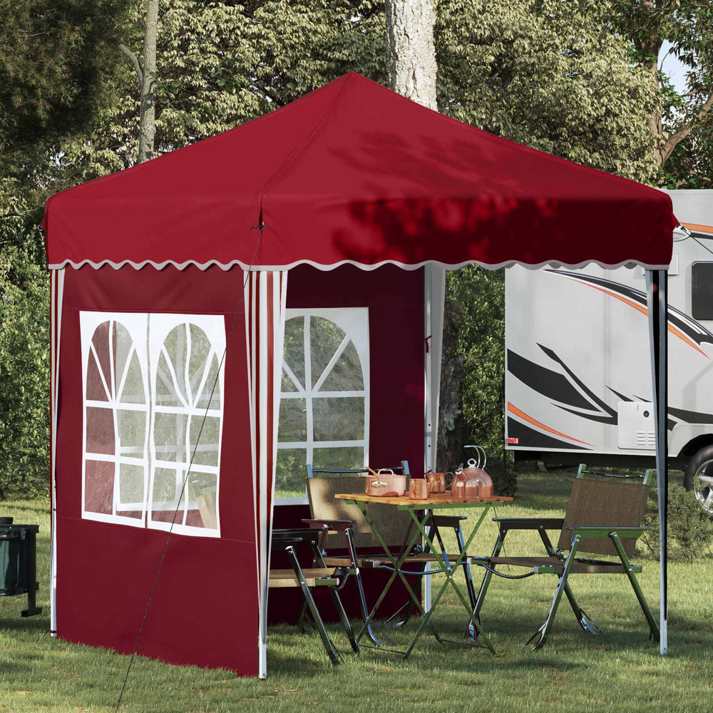 Pop-up Partyzelt Bordeauxrot 195x195 cm