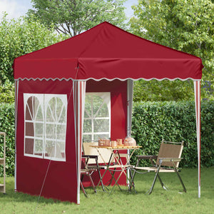 Pop-up Partyzelt Bordeauxrot 195x195 cm