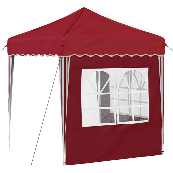 Pop-up Partyzelt Bordeauxrot 195x195 cm