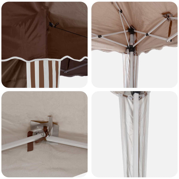 Pop-up Partyzelt Braun 195x195 cm