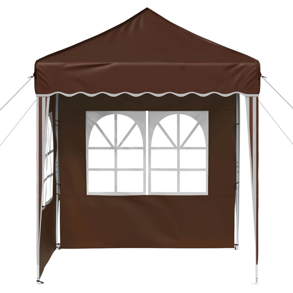 Pop-up Partyzelt Braun 195x195 cm