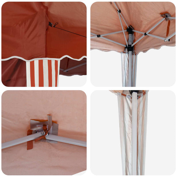 Pop-up Partyzelt Terrakotta 195x195cm