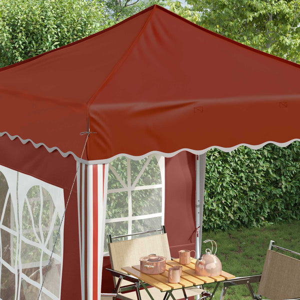 Pop-up Partyzelt Terrakotta 195x195cm
