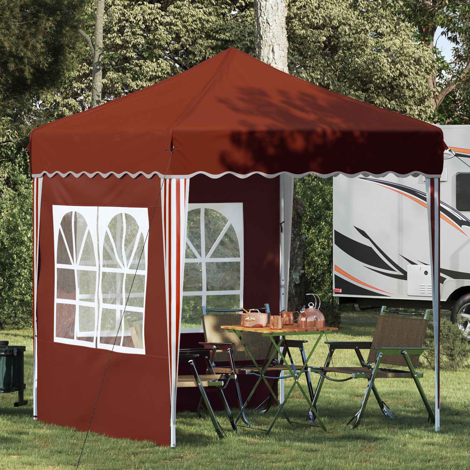 Pop-up Partyzelt Terrakotta 195x195cm