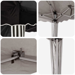 Pop-up Partyzelt Schwarz 195x195 cm