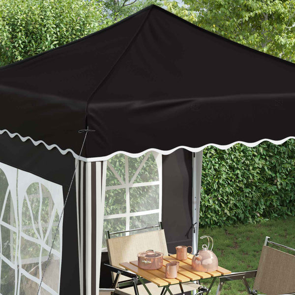Pop-up Partyzelt Schwarz 195x195 cm