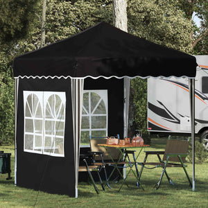 Pop-up Partyzelt Schwarz 195x195 cm