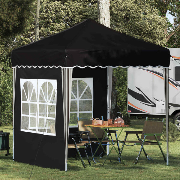 Pop-up Partyzelt Schwarz 195x195 cm