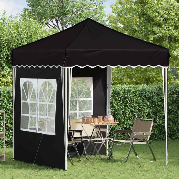 Pop-up Partyzelt Schwarz 195x195 cm