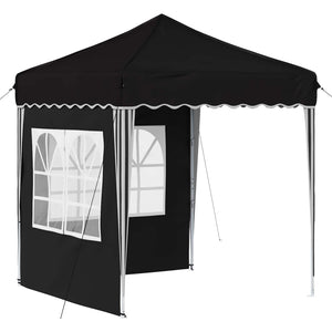 Pop-up Partyzelt Schwarz 195x195 cm
