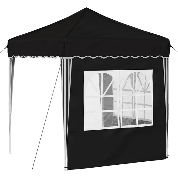 Pop-up Partyzelt Schwarz 195x195 cm