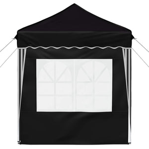 Pop-up Partyzelt Schwarz 195x195 cm