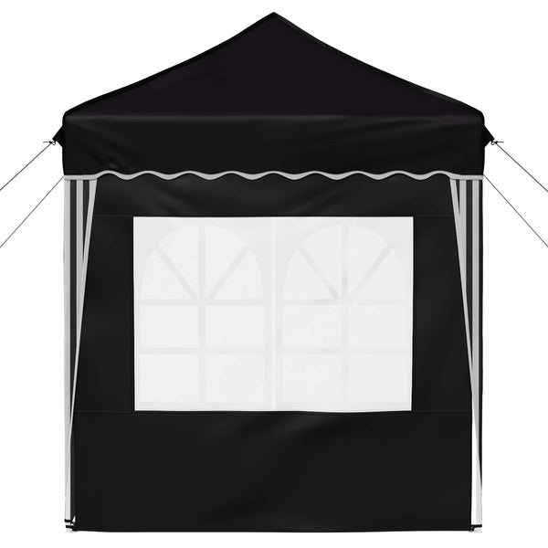 Pop-up Partyzelt Schwarz 195x195 cm