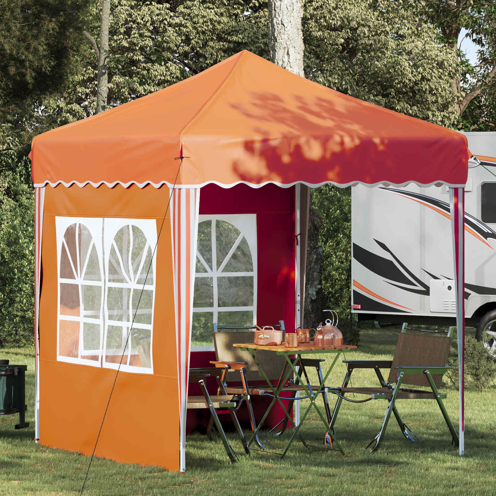 Pop-up Partyzelt Orange 195x195 cm