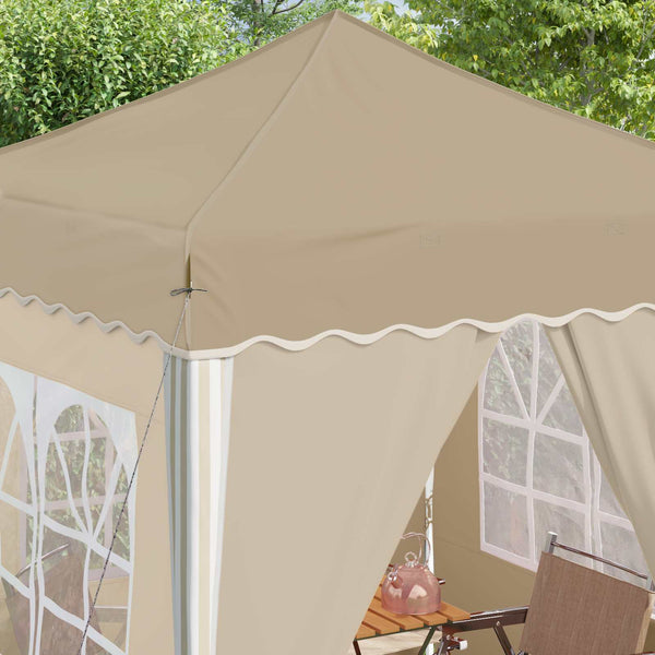 Pop-up Partyzelt Creme 195x195 cm