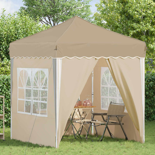 Pop-up Partyzelt Creme 195x195 cm
