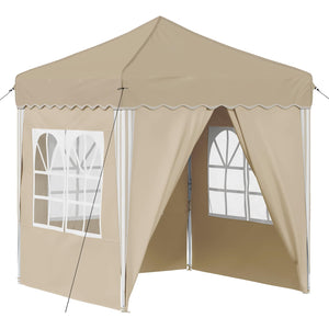 Pop-up Partyzelt Creme 195x195 cm