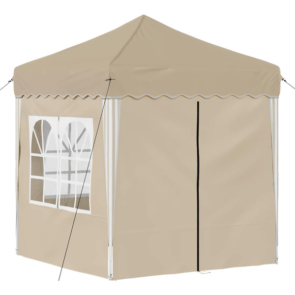Pop-up Partyzelt Creme 195x195 cm