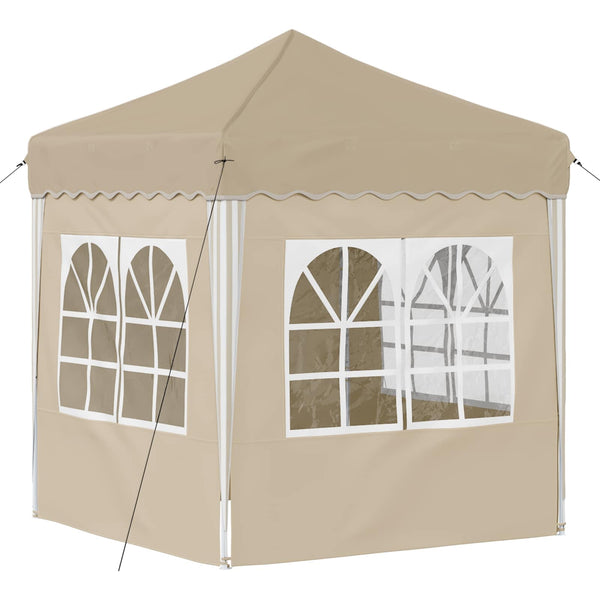 Pop-up Partyzelt Creme 195x195 cm