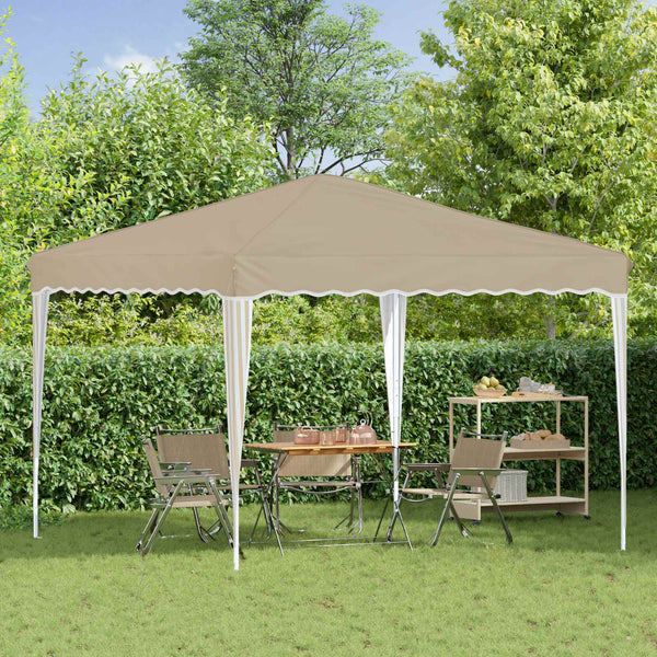 Creme Pop-up Partyzelt 288x288 cm