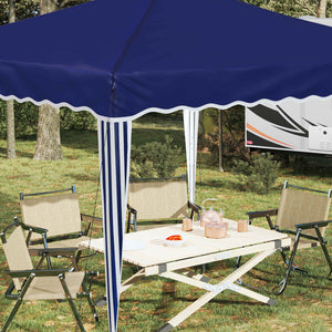 vidaXL Tonnelle de réception escamotable bleue 288 x 288 x 245 cm Tissu Oxford