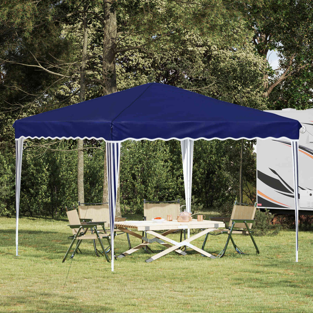 Blaues Pop-up Partyzelt 288x288 cm